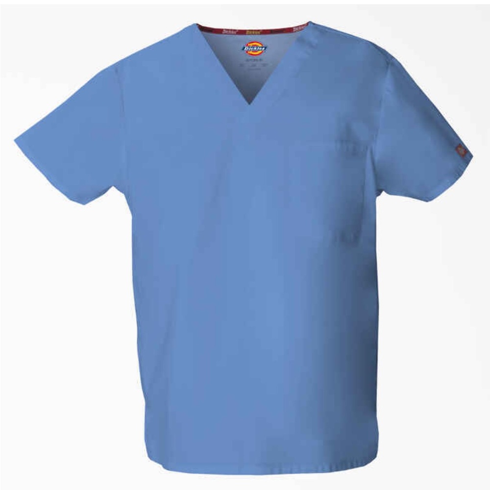 Dickies EDS Signature unisex scrub top & bottom - ciel blue, size S/M/L.
